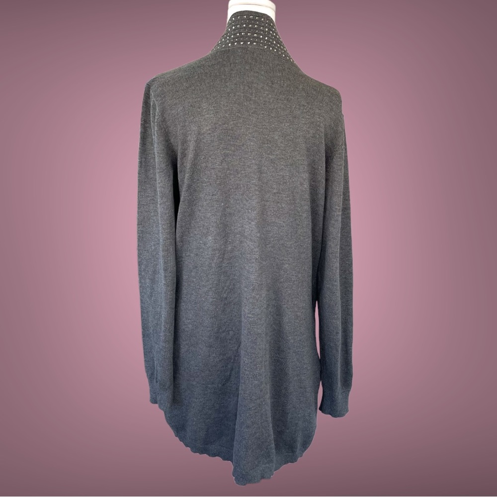 Love Forever Gray Cardigan Size Large - Picture 4 of 4